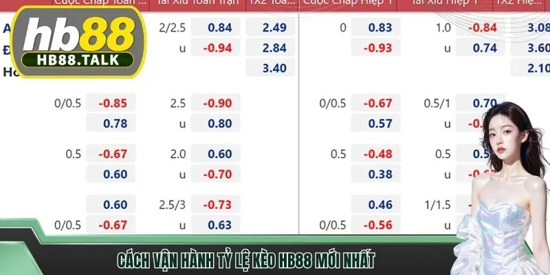 Cách vận hành tỷ lệ kèo HB88 mới nhất