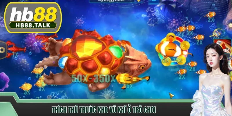 Thích thú trước kho vũ khí ở trò chơi
